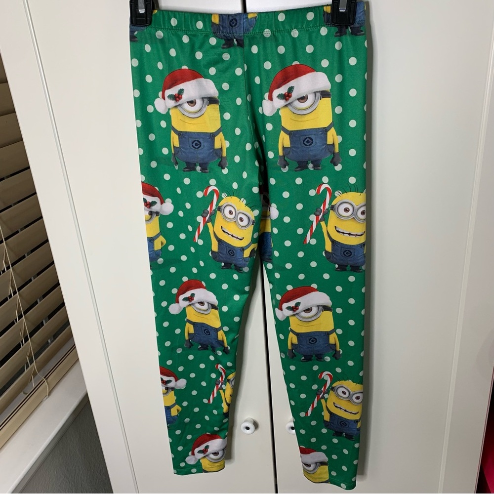 Girl’s Despicable Me Minions Christmas Leggings